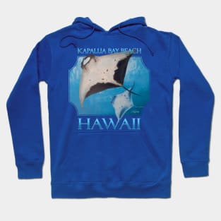 Kapalua Bay Beach Hawaii Manta Rays Sea Rays Ocean Hoodie